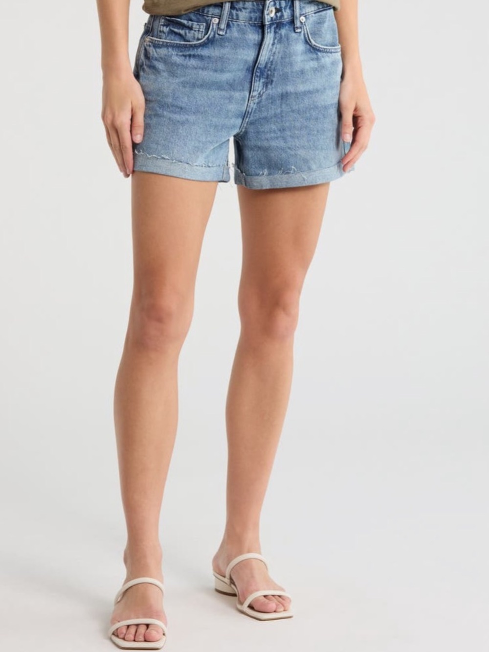 RAG & BONE Shorts NWT Dylan cuffed 3” Denim in Myla Blue Size 26